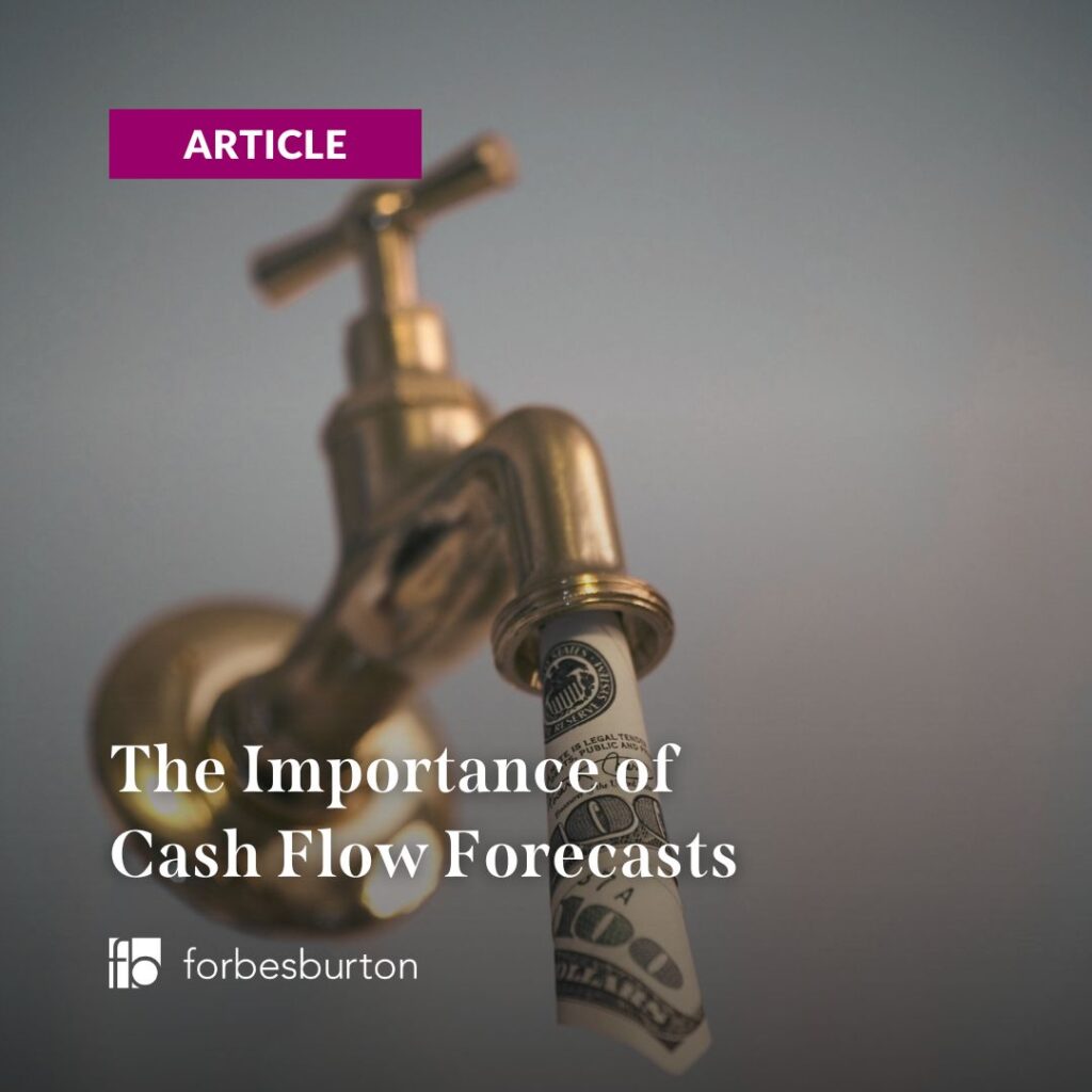 The Importance Of Cash Flow Forecasts Simple Cash Flow Forecast Template