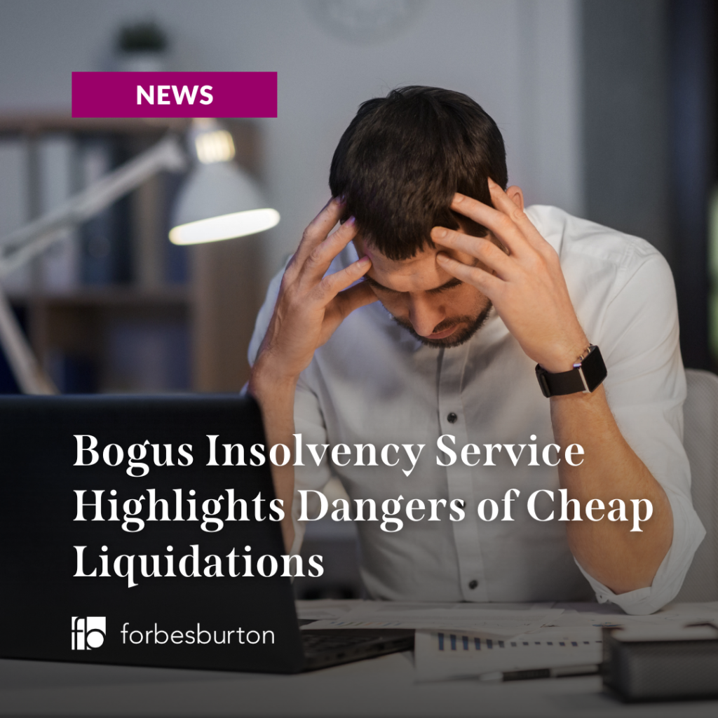 man despairing at the problems that cheap liquidations bring