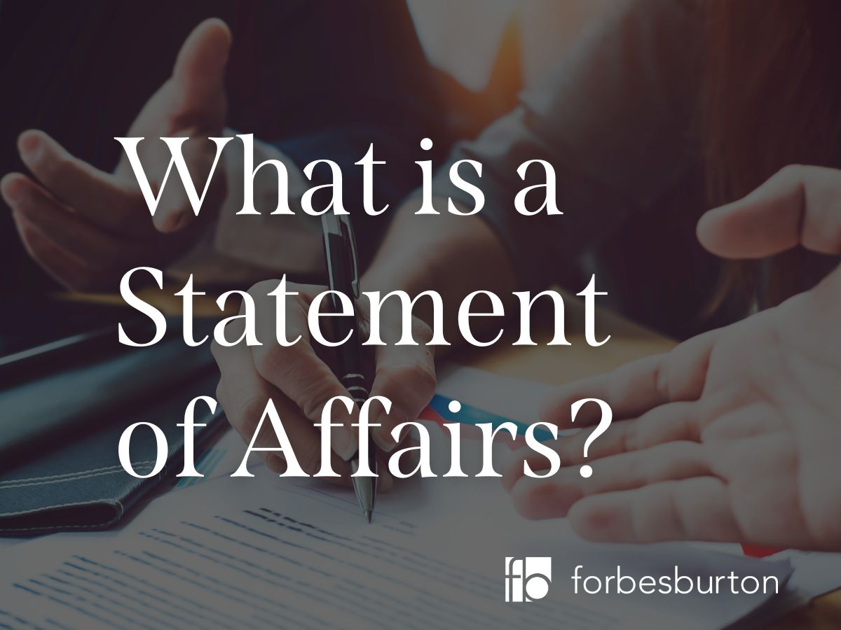 what is personal statement of affairs